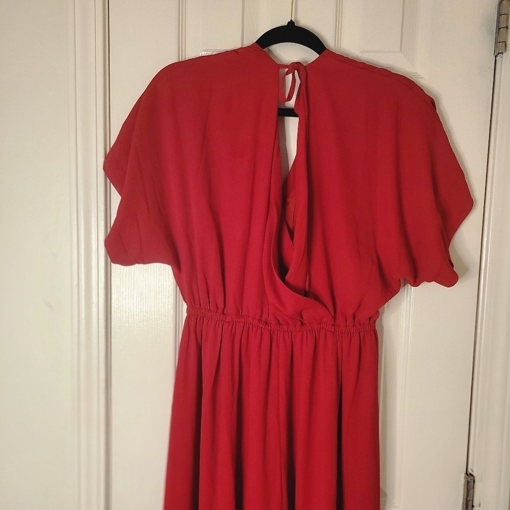 MODCLOTH Wide Leg Jumpsuit size XS Red NWT - Picture 16 of 16